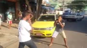 Fair 1 on 1 fight ends with dirty trick
