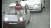 INSTANT KARMA: Scammer jumps on Car and gets Run over