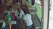 Robber Calmly Shoots The Cashier Takes The Money Walks Away And Shoot Him Again
