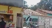 Man Tries To Save A Suicidal Man Falls From A House
