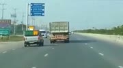 Road RAGE Between Truck And Pick Up Truck