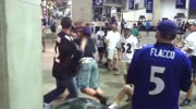 Ravens Fan Gets KO'd With One Hit