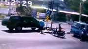 Truck Hits Motorcyclist Then Reverses Killing Him.