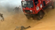 Spectator Run Over by Truck in Russian Rally Race