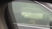 Woman makes a BJ in a moving car