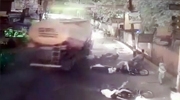 Out Of Control Tanker Runs Over Two People