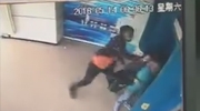 Man Smashes A Brick Over A Girls Head At The ATM