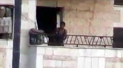 Man On A Balcony Perfectly Sniped To Death