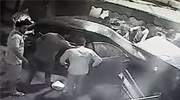 Drunk Driver Crashes Into A Restaurant And Gets Beaten By The Occupants