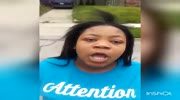 Black bitch goes crazy and tries to stab guy who films her