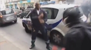 Savage Attack By Demonstrators On A French Police Car