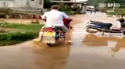 Chinese way to wash your scooter
