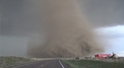 Extreme Close-Up Of A Huge Tornado Videos By Tornado Chasers With Balls Of Steel