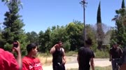 Dude already fucked up stands up and keeps on fighting