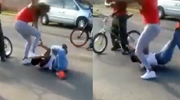 Black Girl Is Badly Beaten In Street Fight With Multiple Head Stomps Into The Asphalt