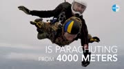 91YO WW2 veteran parachutes from 4000 meters