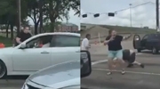 Fat Couple Road Rage On Two Guys In A Car And Get Their Asses Beaten