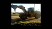 Businessman demolishes his own company vehicle