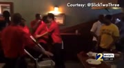 Brawl breaks out at Atlanta restaurant on Mother's Day.