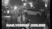 Gang attacks a woman in Bangcock