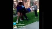 Cop restrains big mama