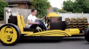 Guy made life size working car with lego's