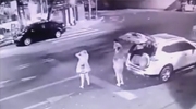 Girl Standing In The Road Gets Smashes By An Oncoming Car