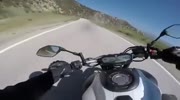 Biker Hits Truck Head On