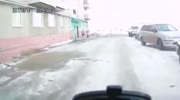 Head-on car crash in Russia on dashcam