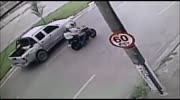 Rider finds himself in a pickup
