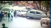 Man hit by crazy driver