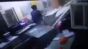 Man working on his PC gets almost killed by bulldozer