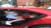 Russian bitches brawl in taxi in China