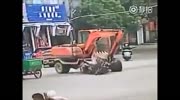 Rider gets killed by excavator