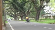 Rider losing control and lands hard