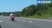 Stunting rider fallls on speed