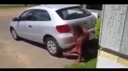 Another man fucks the car