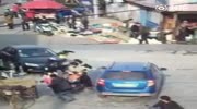 Out of Control Car Runs Over Several