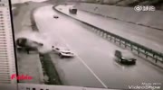 Car loses control on the wet road and kills men on the roadside