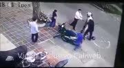 Robber is caught in the act and beaten by mob