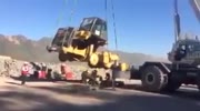 Crane with load fail
