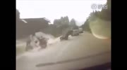 2 riders crash head on