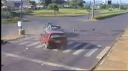 Car Gets hit from behind.