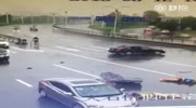 Lost control car kills a woman standing on her scooter