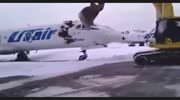 Furious for being fired this guy smashes his bosses jet