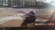 barrier hits the rider