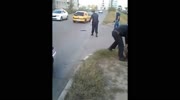 Man In Pants Caught On Camera Stabbing Cop Twice