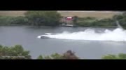 Dramatic moment speedboat going 260mph crashes