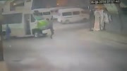 Woman gets run over by van