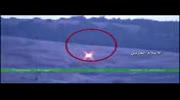 Syrian army destroys a tank
